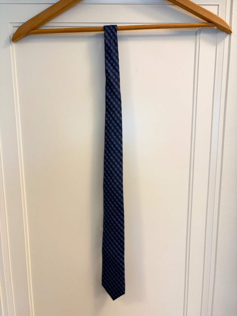 Nordstrom Men's Blue Geometric Silk Skinny Tie Made in China